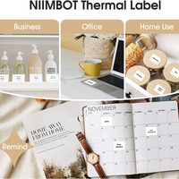 Papier thermique Marklife, étiquettes adhésives résistantes à l'huile/à l'eau, rouleau d'autocollants compatibles avec les imprimantes P50/P80/D100 pour utilisation en supermarché