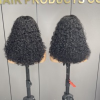 Birman Pixie bouclés faits saillants couleur brune 3B3C perruques de cheveux humains boucles brésiliennes 13x4 5x5 dentelle frontale perruque pour les femmes dentelle perruques