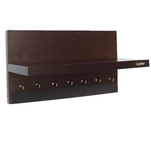 Wall Mounted Key Rack With <b>Shelf</b> And <b>Hooks</b> For Entryway Storage Organizers - Product Image 1