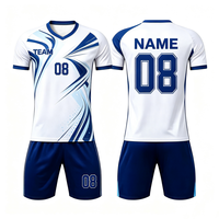 Tenue de football personnalisée, nouveau design, haute qualité, manches courtes, imprimée, respirante, séchage rapide, 100% polyester, maillots d'équipe pour hommes