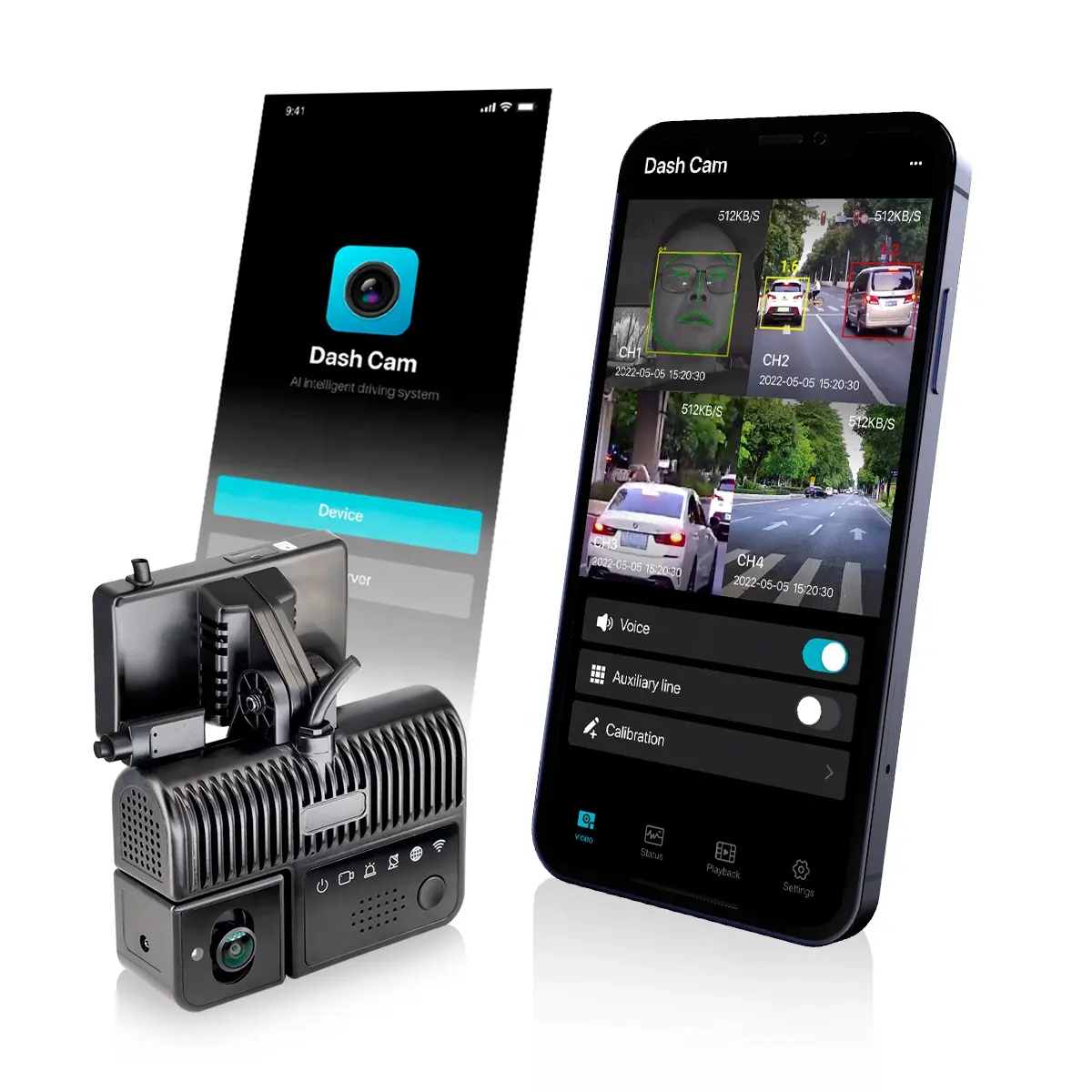 Stonkam Groothandel Adas Dms Dual Camera Driver Monitoring Dashcam 4G Dash Camera Voertuig Recorder Gps Tracking