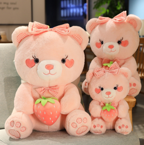 Búp Bê Gấu Dâu Tây Đồ Chơi Nhồi Bông Búp Bê Gấu Dễ Thương Gối Ngủ Gấu Hồng Tình Yêu Cho Trẻ Em Quà Tặng Sinh Nhật Đồ Chơi Nhồi Bông Cho Bé Gái - Product Image 6