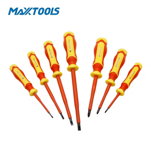 طقم أدوات كهربائية معزولة VDE 1000 فولت مكون من 35 قطعة مع مفكات ومقابض ومشابك وأدوات دقيقة للإصلاحات الكهربائية - Product Image 2