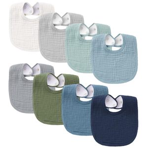 Bavoir en <span class=keywords><strong>gaze</strong></span> <span class=keywords><strong>de</strong></span> <span class=keywords><strong>coton</strong></span> crêpé <span class=keywords><strong>double</strong></span> couche pour nouveau-né 2026, en forme <span class=keywords><strong>de</strong></span> U, absorbant l'<span class=keywords><strong>eau</strong></span> et anti-salissure, pour évacuer les râles et les vomissements - Product Image 3
