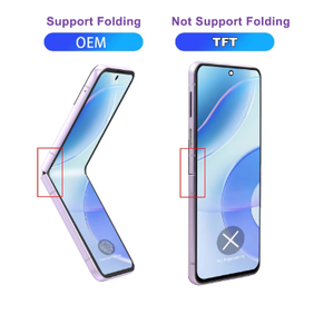 Display TFT con Cornice per Samsung Z Flip 4, Schermo LCD Interno F721B/F721U con Cornice, 6.63 Pollici, Nero - Product Image 3