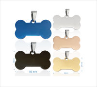 Fabricant Fournisseur Collier personnalisé pour chien en acier inoxydable, plaques d'identification pour animaux gravées, vierges pour sérigraphie et estampage