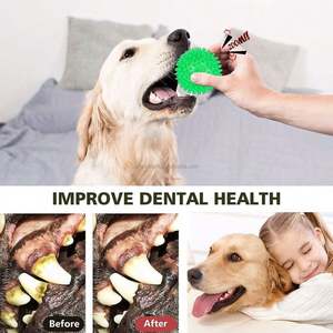 Tùy Chỉnh Pet Chew Đồ Chơi Squeaky Puppy Chew Bóng Không Độc Hại Tpr/Gr Chất Liệu Con Chó Spiky Quả Bóng - Product Image 6