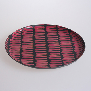 LovingHome Ceramic Dinner <strong>Plates</strong> with Black and Red Color <strong>Block</strong> Patterns Supporting Customized <strong>Printing</strong> Sizes Porcelain - Product Image 2