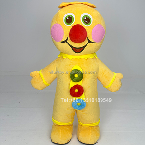 Funtoys personalizado inflable pan de jengibre Gingersnap hombre amarillo mascota disfraz Navidad Cosplay Mascotte Halloween para adultos 2/2, 6m - Product Image 4