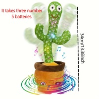 Offre Spéciale : Jouet en Peluche Cactus Électronique Dansant pour Bébés, Apaise les Enfants avec Chansons, Danses, Apprentissage et Fonction de Répétition