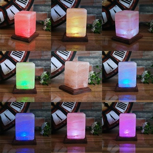 Lámpara de sal del Himalaya con USB para decoración del hogar, luz nocturna mejorada con cambio de 7 colores, lámpara de roca de sal, cristal Natural, lámpara de sal rosa - Product Image 5