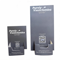 Support de brochure en carton personnalisé, présentoir de comptoir, porte-dépliants en papier pour cartes de visite, présentoir promotionnel POS