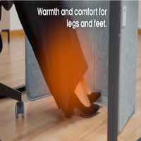 Chauffe-pieds et chauffe-jambes sous le bureau, silencieux, économe en énergie, pour un espace personnel, chauffe-corps