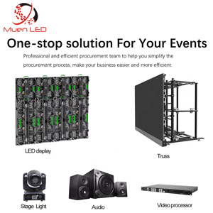 Muen P3.91 4,81 мм Светодиодная полноцветная кинотеатр HD 4K Аренда светодиодная видеостена P2.5 P3 P4 светодиодная арендная панель Цифровой светодиодный дисплей экран - Product Image 5