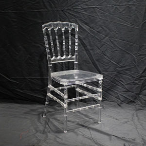 Современный чистый прозрачный стул из смолы Наполеон для свадебного ПК пластиковый материал для гостиничного банкета, столовая, ресторан, мебель - Product Image 1