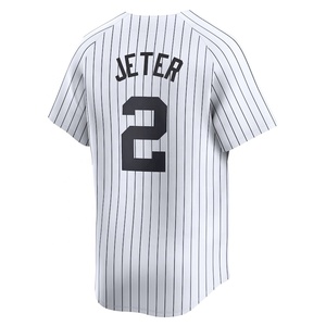 Vente en gros de maillots de baseball américains des New York Yankees brodés pour hommes # 99 Aaron Judge # 2 Derek Jeter # 45 Gerrit Cole Vêtements de softball - Product Image 3