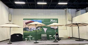 Parasol de jardin moderne en aluminium avec macramé, éclairage solaire LED 3M, idéal pour la cour et la plage - Product Image 3