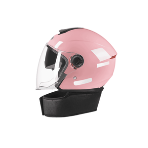 CL Universal Fit Open Face <span class=keywords><strong>Moto</strong></span> Demi <span class=keywords><strong>Casque</strong></span> DOT Approuvé ABS Shell Toutes Saisons Remplacement pour Cruiser Motos - Product Image 5