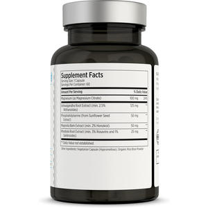 Capsule de soutien naturel du cortisol, santé des glandes surrénales, soulagement du stress, complément alimentaire pour l'équilibre hormonal - Product Image 1
