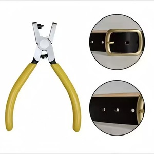 Xinrui <b>Leather</b> Hole <b>Punch</b> Pliers Carbon Steel Blade Plastic Handle For Belt Making Diy Tools - Product Image 2