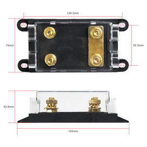 Bloc de fusibles double ANL robuste 32V 35A-750A, borne de <span class=keywords><strong>distribution</strong></span> d'alimentation automobile pour VR et marine - Product Image 6