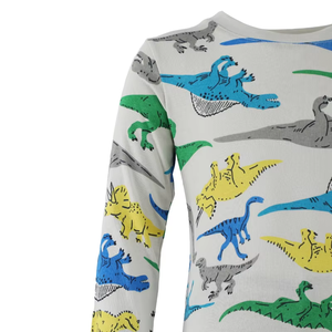 <span class=keywords><strong>Pyjama</strong></span> pour garçons personnalisé, imprimé de dessins animés d'automne et d'hiver, manches longues, mélange de coton doux, vêtements de détente mignons - Product Image 4