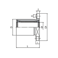 Douille de glissière linéaire série LMSH UU avec emballage personnalisé et logo, pour l'automatisation, les machines CNC et l'impression 3D