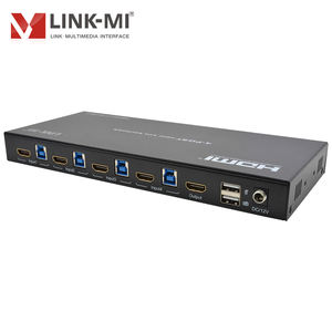 Commutateur HDMI USB 4x1 4K60Hz, commutateur vidéo 4 ports avec <span class=keywords><strong>extracteur</strong></span> <span class=keywords><strong>audio</strong></span> par raccordement RS232 - Product Image 5
