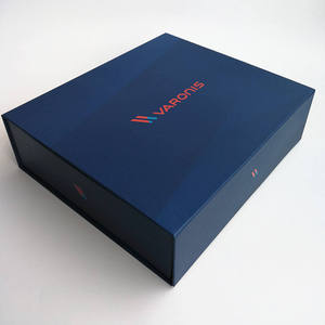 Custom High Quality Magnetic Rigid <b>Boxes</b> with Embossing <b>Black</b> Luxury Paper <b>Gift</b> Packaging Recyclable for Premium Brand Products - Product Image 2