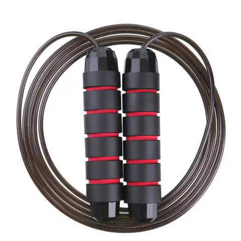 Fitness Adjustable Wire Bearings PVC Speed Jump Rope