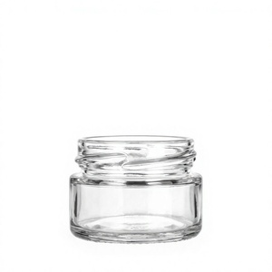 Pot en verre transparent à large ouverture de 50 ml, 58 mm, idéal pour le miel, le caviar, les sauces et les cosmétiques. - Product Image 1