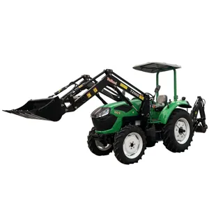 landwirtschaftliche/paddy-/radial-/ingenieur-/rasenreifen 4-rad-traktor mit gutem preis mit frontlast und baggerlader