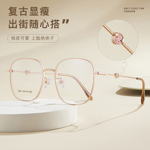 กรอบแว่นตาทรงสี่เหลี่ยมสไตล์การ์ตูน 55-18-155 แบบเต็มกรอบ กันลื่น สวมใส่สบาย สำหรับทุกเพศ ผลิตที่ตานหยาง - Product Image 3