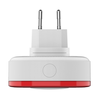 Sirène d'alarme intelligente Zigbee Heiman 95 dB Tuya, lumière stroboscopique sans fil puissante avec batterie de secours, fonction répéteur AC100-240V pour la maison