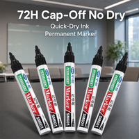 Marqueur industriel Sipa SM601, encre permanente à séchage rapide de 1,5 mm, encre colorée, 72 heures sans dessèchement, stylo de marquage anti-dessèchement