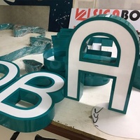 Panneau lumineux 3d Led en acier inoxydable avec lettres de canal rétroéclairées Panneau d'affichage personnalisé Publicité extérieure Logo mural Signalisation