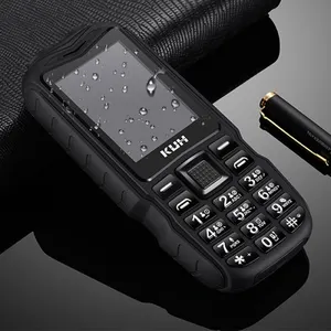 防尘防震KUH T3坚固耐用手机双sim卡2400毫安电池2.4英寸2g迷你袖珍功能手机带发光二极管灯