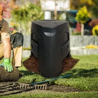 Kotak Kompos Cepat 240L dari Plastik ABS Daur Ulang yang Tahan Lama untuk Rumah dan Kebun, Tempat Pengomposan untuk Tanah Subur