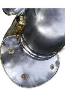 Casco Decorativo Estilo Centurión Romano, Hecho a Mano, Plateado/Dorado, Accesorio de Disfraz para Eventos, Cosplay y Exhibición - Product Image 5