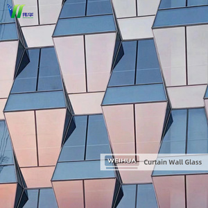 Panneau de <span class=keywords><strong>mur</strong></span> rideau en verre décoratif de grand bâtiment extérieur Verre feuilleté trempé avec alliage d'aluminium pour application extérieure - Product Image 3