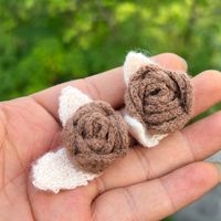 Broderie florale, sans colle, idéale pour les pinces à cheveux DIY, les accessoires capillaires et les accessoires vestimentaires.
