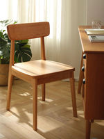 Chaises de salle à manger en bois massif de style nordique ; Mobilier moderne pour restaurants et cafés ; Fauteuils pour balcon