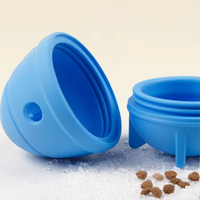 Jouet interactif en silicone pour petits chiens, écologique, moderne, pour l'entraînement, à libération lente de nourriture, pour le mastication et le nettoyage des dents
