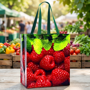 Sacs d'emballage en plastique réutilisables, sacs en PP tissé recyclables, épaisseur 1 mm, poignée longue, sac de shopping écologique, OEM/ODM au Vietnam - Product Image 1