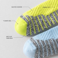 Nouveau modèle de chaussettes de basketball professionnelles tricotées, fourniture OEM, semelle en tissu éponge de qualité supérieure, rayées à la cheville, antidérapantes, épaisses, pour jeunes et adultes, automne