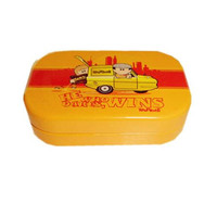 Boîte en métal rectangulaire miniature personnalisée pour bonbons, qualité alimentaire