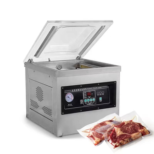 Machine d'emballage sous vide de type table à chambre unique pour aliments, fruits de mer, céréales, riz et briques de thé, modèle Dz-400, prix usine - Product Image 1