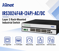 Switch Ethernet industriel L3 géré en rack, 28 ports Gigabit RJ45, 4 ports SFP Uplink en option, alimentation PoE AC/DC, débit de transfert de 41,7 Mpps