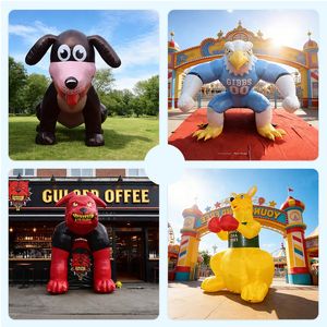 Estatua Inflable Comercial para Exhibición de Marca, Publicidad Inflable de Alta Calidad, Mascota Inflable Personalizada para Cafetería - Product Image 5
