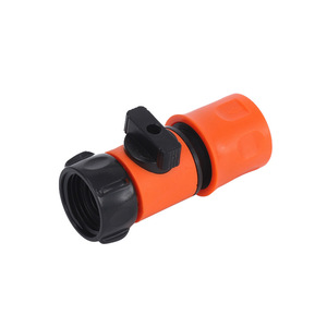 Conector rápido Huabangshi para tubería de agua de 26 mm con rosca y válvula para manguera de jardín - Product Image 1